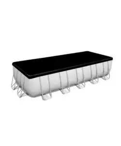 Piscina fuori terra rettangolare bestway "power steel frame" 732x366x132 cm con pompa, telo e scaletta - cod. 56475